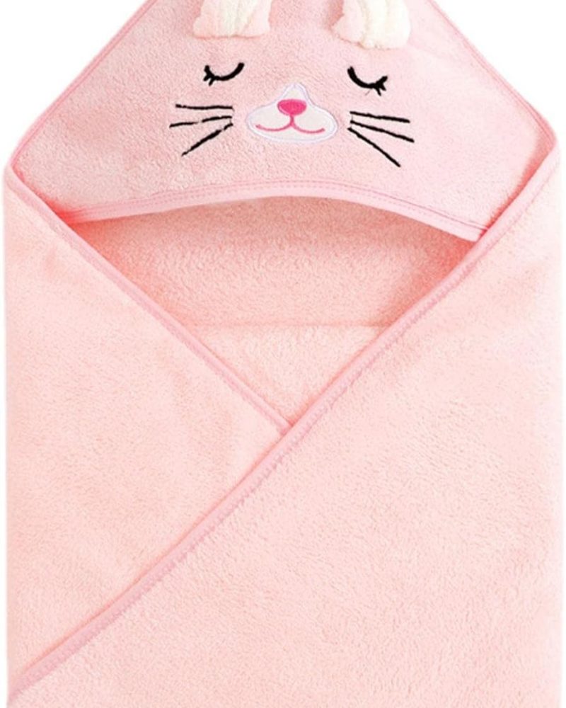 Toalla de baño gato rosa palo - Imagen 4