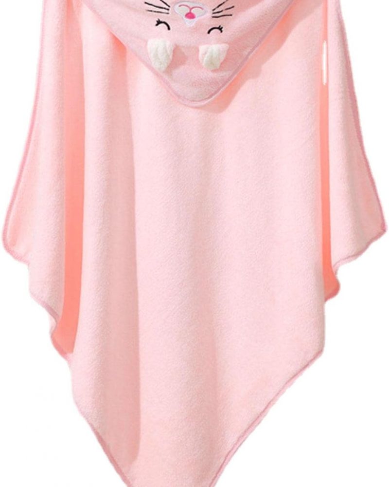 Toalla de baño gato rosa palo - Imagen 5